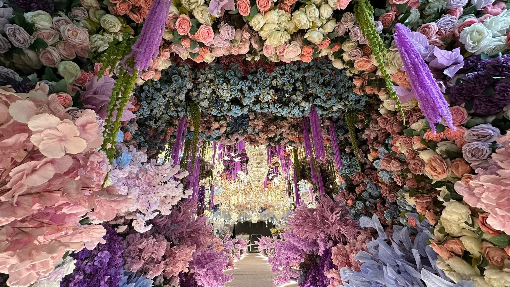 Floral Tunnel Entrance